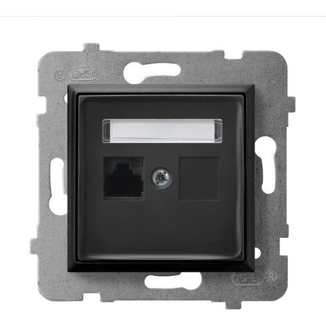 Connettore singolo per computer, cat. 5e MMC, nero opaco aria GPK-1U/K/M/33