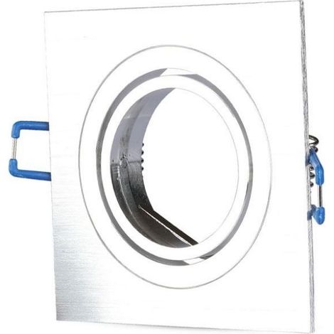 Spot encastré V-TAC carré alu brossé GU10 orientable (1/10)
