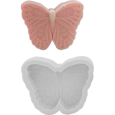 Moule silicone papillon 3D pour bougie, résine époxy, plâtre, réaliste, réutilisable, facile à démouler, DIY artisanat. (1/4)