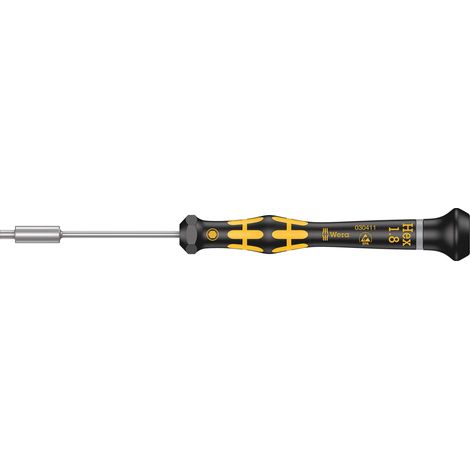 Tournevis ESD à douille, 1.8 x 60 mm, Noir/jaune (1/5)