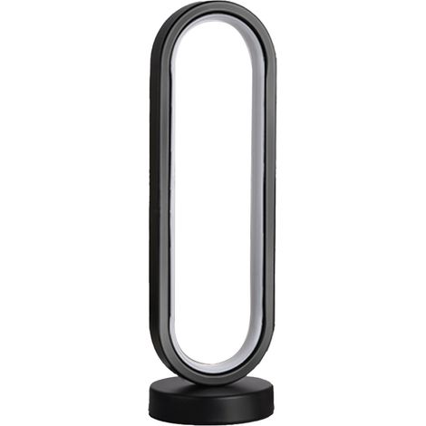 Lampe de bureau moderne 3W USB ovale réglable soins des yeux LED chevet veilleuse Table pour chambre bureau noir 3 couleurs