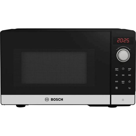 [GEBRAUCHT] B-Ware Bosch Mikrowelle Ofen FFL023MS2 20l 800W Schwarz Drehteller 27cm 442x260x345mm