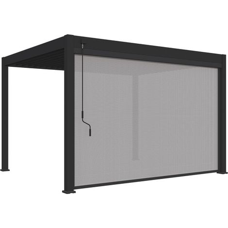 Tenda laterale motorizzata 4M OMBREA VS - Antracite