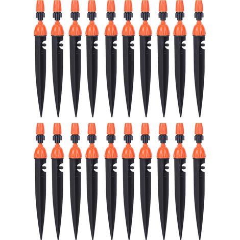 Goutte-A-Goutte Jardin - Arroseur Réglable Pour Tuyau 4/7 - Système Irrigation Pelouse Fleur Arbres - Lot De 20 Pièces (1/5)