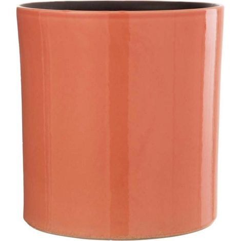 Cache-Pot en Céramique Design "Flek" 25cm Orange