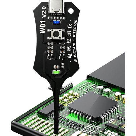 Testeur Inductance De Type C, Testeur D'inductance Électromagnétique Haute Sensibilité Pour Circuits Imprimés De Composants, Pour La Réparation De PC Et De Téléphones (1/5)