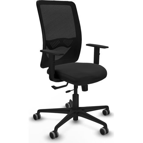 Silla de oficina piqueras y crespo Zulema negro soporte lumbar ajustable (1/2)