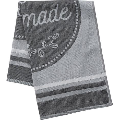 Paño de cocina hecho a mano - 50x70 cm - gris (1/5)