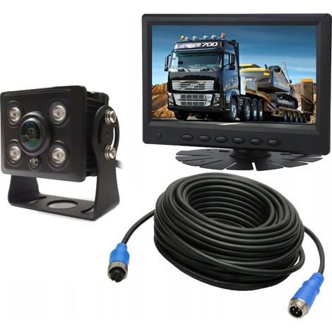 Kit caméra de recul grand angle AHD 1080p + moniteur 7 pouces 24 V (1/4)