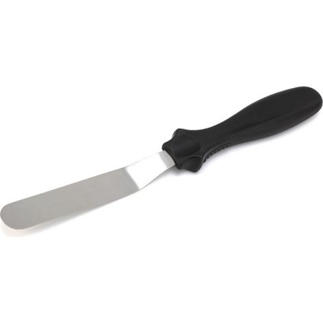 Spatule coudée Ateco 1305 Ultra avec lame en acier inoxydable de 10,8 x 1,9 cm, manche en plastique, compatible lave-vaisselle (1/5)