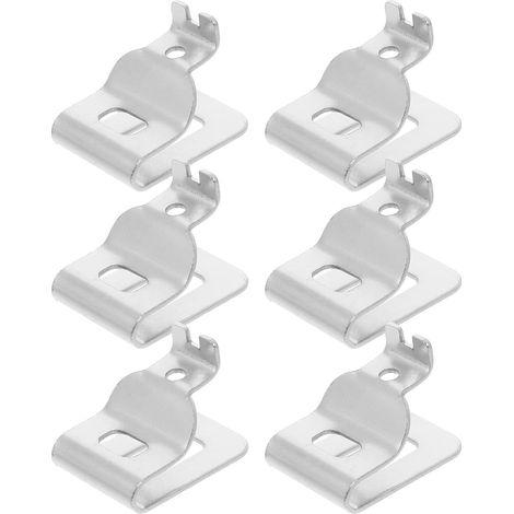 6 Pièces Clip de Perceuse pour Ceinture Porte-outils, Crochet de Ceinture pour Outil à Main Soi-même, Acier Inoxydable Argenté, pour Outils Électriques et Visseuse à Choc, (1/5)
