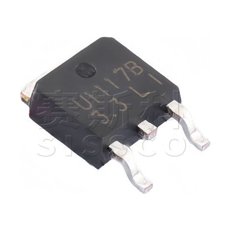 CJ Changdian/Changjing CJU1117B-3.3 TO-252-2L 3.3V LDO linear regulator, 5 electronic components/chips.