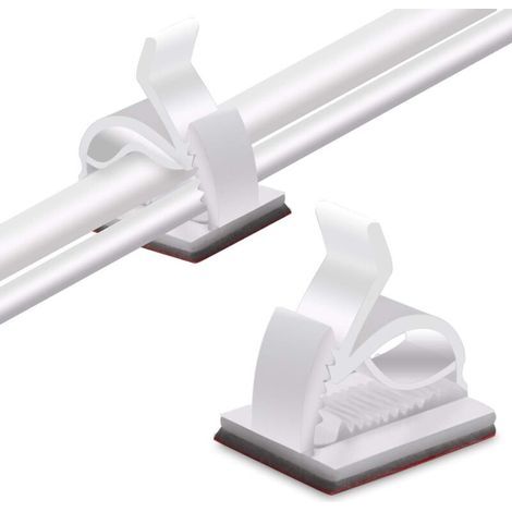 ZOLGINAH 80 Stück Kabelclips, Kabelorganisator-Clips mit starken Selbstklebepads, Kabelorganisator für Zuhause/Büro (1/5)