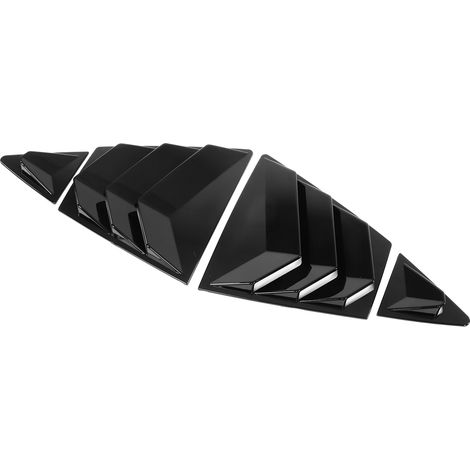 Jeu de 4 Persiennes Latérales Arrière pour Corolla 2019-2021, Garniture Noire Brillante, Remplacement Volet Décoratif Extérieur (1/5)