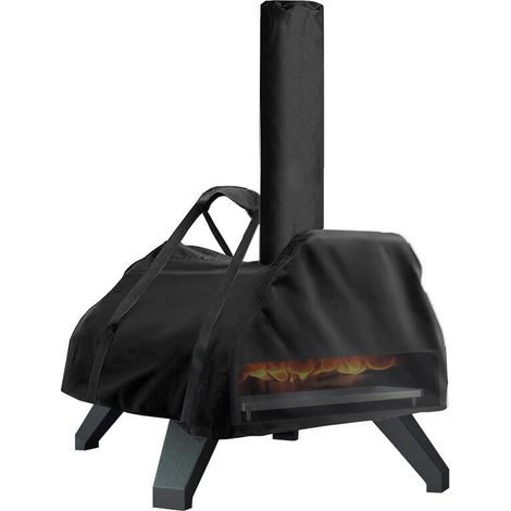 Schutzhülle für Pizzaofen, Tragetasche kompatibel mit Karu 16, wasser- und staubabweisend, schwarz (82,6 x 52,1 x 34,5 cm) (1/4)