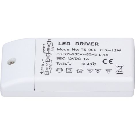 Alimentation LED étanche IP67, transformateur pour éclairage LED intérieur/extérieur, entrée 85-265 V (1/5)