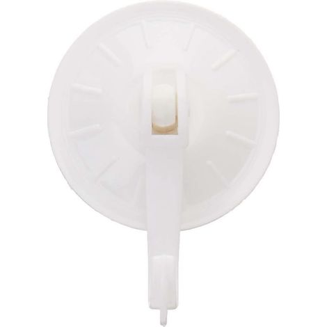 Lot de 5 crochets muraux à ventouses Lock Tight pour cuisine et salle de bain - Résistants et réutilisables, même mouillés, pour tableaux, ustensiles et serviettes - Bath Toy Org (1/2)