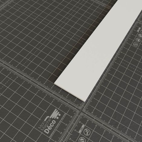 Profil Plat PVC 40 mm - Longueur 2.60 m - Lot de 5