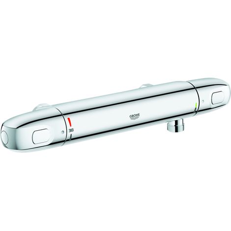 GROHE Thermostat-Brausebatterie Grohtherm 1000 348173, Wandmontage, ohne Anschlüsse, eigensicher, Professional Edition, chrom