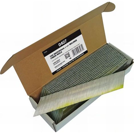 Clous de finition pour tête "D" inclinée 15G - DA 25 / 65 mm - boite de 4 000 - pour cloueur d'angle "GDA64V-GBA64LHH"
