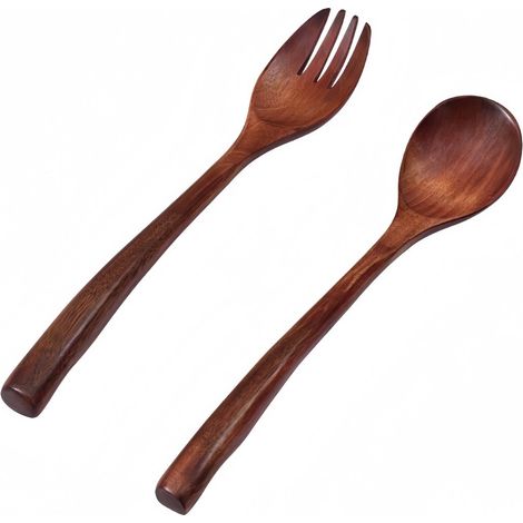 Cuillère et fourchette 32 cm avec cuillère à mélanger pour cuisine couleur selon modèle (1/5)