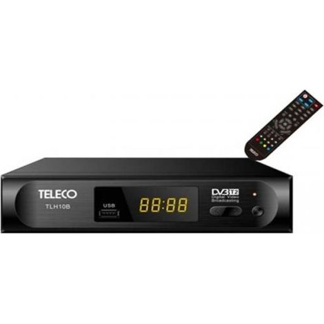 TELECO DECODER DVB/T2 HEVC DISPLAY PVR USB/HDMI/LAN/SCART TLH10B (MISE