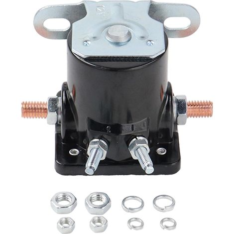 Relais de démarrage à tige chaude 12V 4 bornes Heavy Duty sw3 compatible avec le remplacement du démarreur de camion à partir de 1956 B - 6a - 11450a c6af c7af c3912 c9af d2af11450aa 50 - 430 (noir) (1/5)
