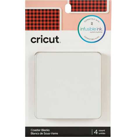 Dessous de verre personnalisables - Cricut - 4 pcs - Infusible Ink - 9,5 x 9,5 cm - Céramique (1/5)