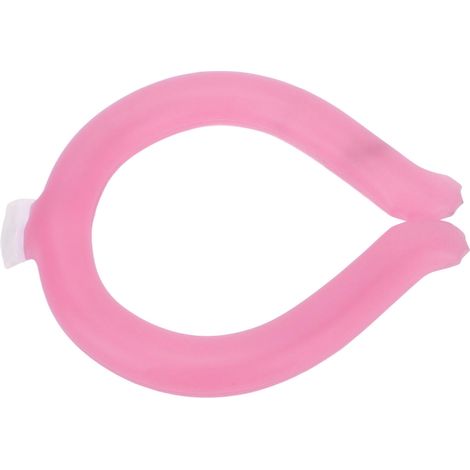 Anneau rafraîchissant pour le cou, portable, mains libres, réutilisable et durable, rose, idéal pour l'été. (1/5)