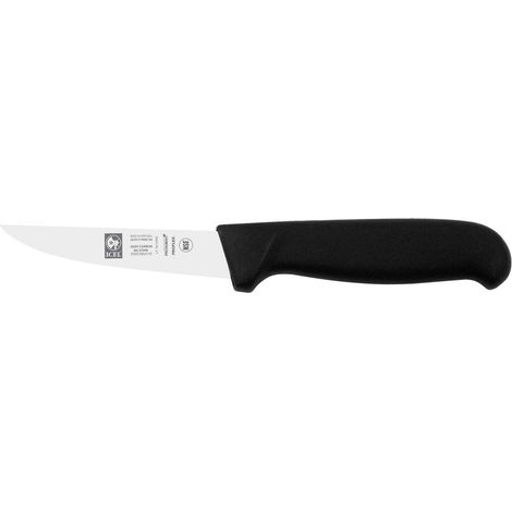 Icel coltello coniglio professionale acciaio inox nero 12 cm