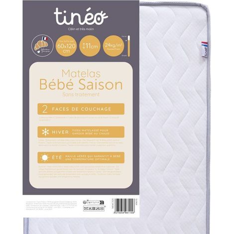 Babymatratze Saison - 60 x 120 cm - St. 11 cm - TINEO