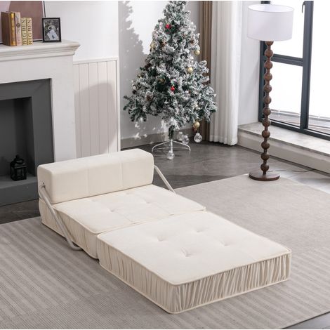 Divano letto pieghevole modulare in ciniglia 186 cm OKMYHOME (1/5)