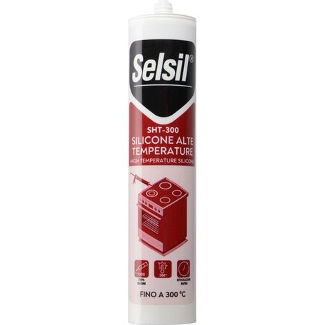 SELSIL SILICONE ALTA TEMPERATURA SHT-300 ROSSO 310 ML
