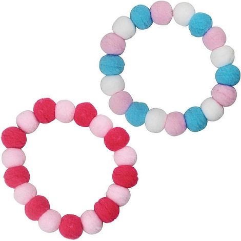 Collar para mascotas con diseño de bola de peluche para cosplay, juego de 2 collares para gatos y perros. (1/5)