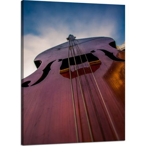 Leinwanddruck Musik Kontrabass 50x70 cm
