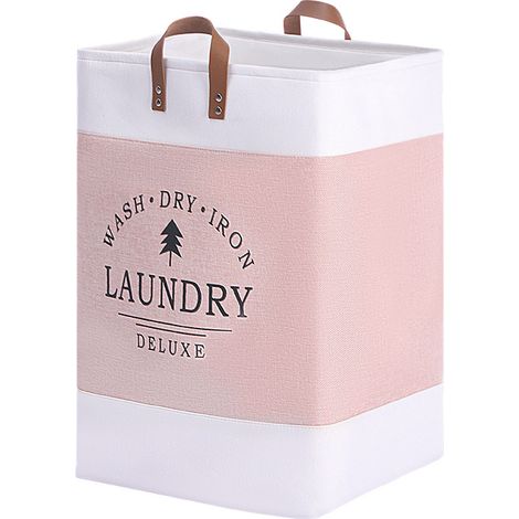 Panier à linge pliable extra large, panier à linge en tissu de chanvre, organisateur de linge pour salle de bain, chambre, bac de tri du linge (1/5)