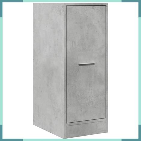 Armoire d'apothicaire - 855154 - gris béton - bois d'ingénierie - 30 x 41 x 77,5 cm (1/5)