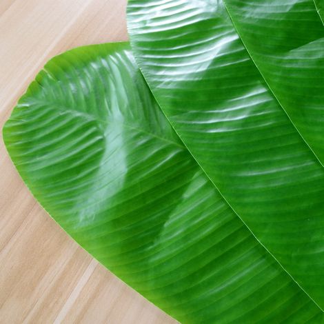 Feuille de bananier artificielle grande feuillage tropical déco fête mariage plage LUAU 58x28,5 cm 1 pc (1/2)