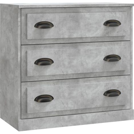 Credenza buffet cassettiera mobile contenitore organizer cucina soggiorno soggiorno 70 x 35,5 x 67,5 cm derivati del legno grigio 020032082