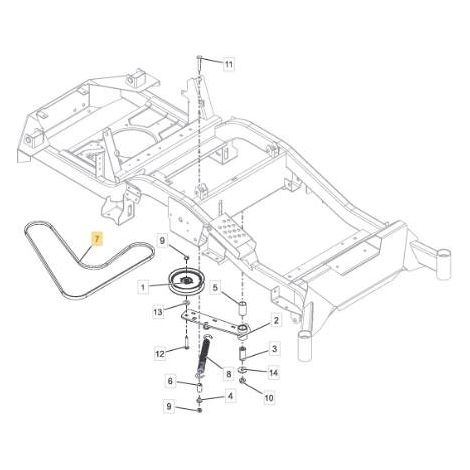 Cinghia TRASMISSIONE Kevlar ZT 7132T ORIGINALE STIGA - 1134-9235-01