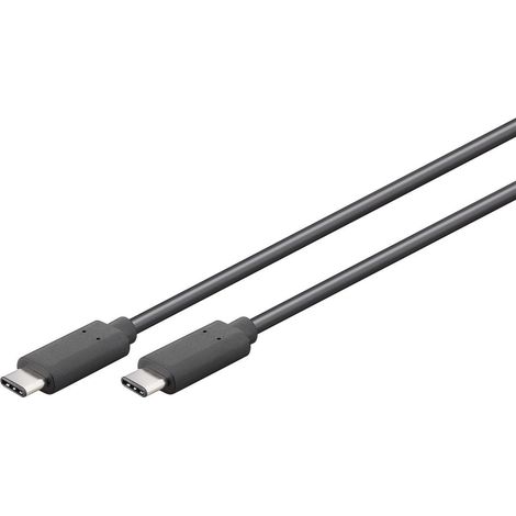 Câble USB-C 3.2 Gen1 5 Gbit/s Noir 1,5m Goobay (1/3)