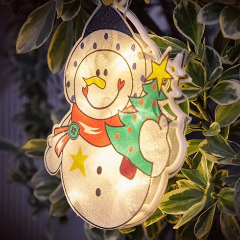 Bougies décoratives pour fenêtres de Noël, guirlandes lumineuses à ventouses, décorations de fête, ornements pour sapin de Noël, cadeaux (1/3)