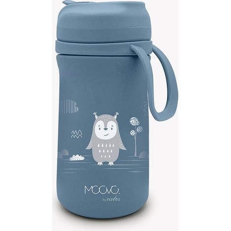 Borraccia termica con beccuccio per bambini, colore azzurro polvere, 350 ml nuvita (1/5)