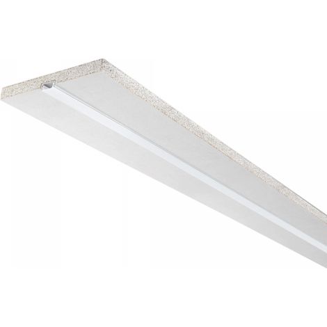 KIT PROFILO 6 METRI BIANCO INCASSATO INCARTONGESSO INCLUSO DIFFUSORE MILKY 200X117X1 25CM