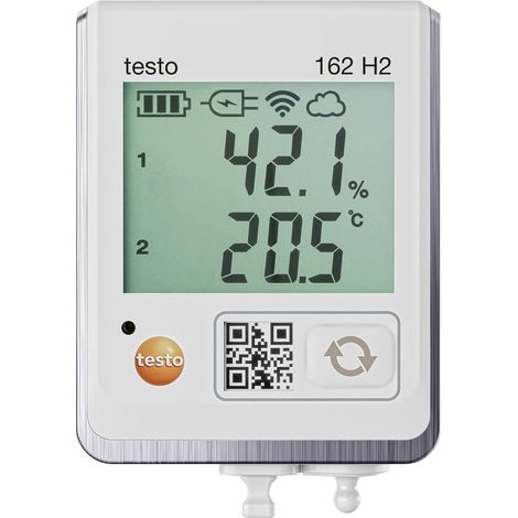 testo 0572 1625 162 H2 Data logger multifunzione Misura: Temperatura, Umidità dell'aria Incl. supporto a parete