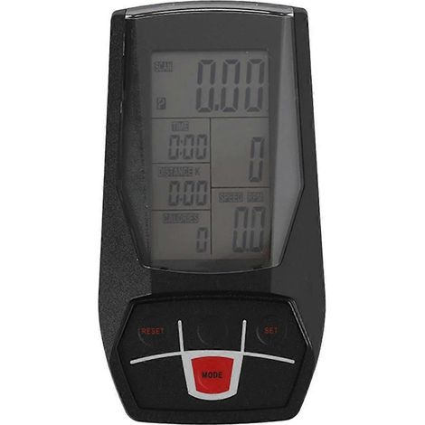 Vélo d'intérieur et vélo d'exercice avec moniteur et compteur de vitesse stationnaire -- (1/5)