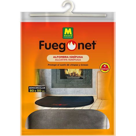 Fuegonet Massó halbrunder feuerhemmender Teppich 80 x 50 cm (231437S)