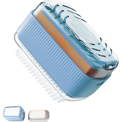 Spazzola per bucato - Portasapone con ruote - Portasapone - Portasapone - Spazzola per la pulizia - Accessori per la pulizia - Adatto per bucato, lucidatura scarpe e viaggi - Blu - 137,5 cm
