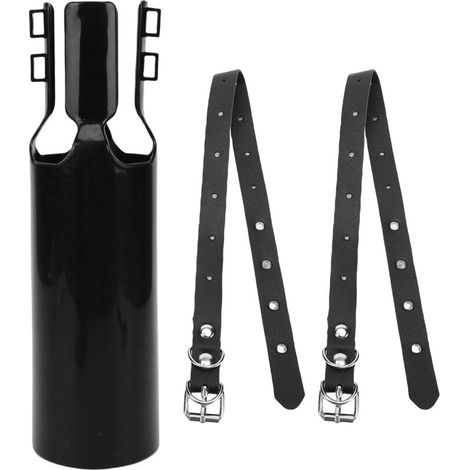 Souffleur de feuilles avec amplificateur d'air, accessoire turbo et rallonge universelle de 5 à 10 cm (2 à 4 pouces) pour le nettoyage de la pelouse et de l'allée (noir)