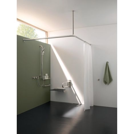 HEWI 805.36.100 Haltegriff der Serie 805 Classic, Edelstahl, schliff, Achsmaß 300 mm, D: 33 mm (1/5)